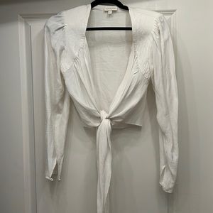 Ronny Kobo white long sleeve top